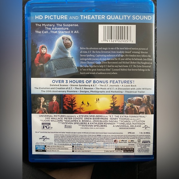 E.T. the Extra-Terrestrial BluRay Blu Ray DVD Movie 2 Pack - Picture 4 of 4